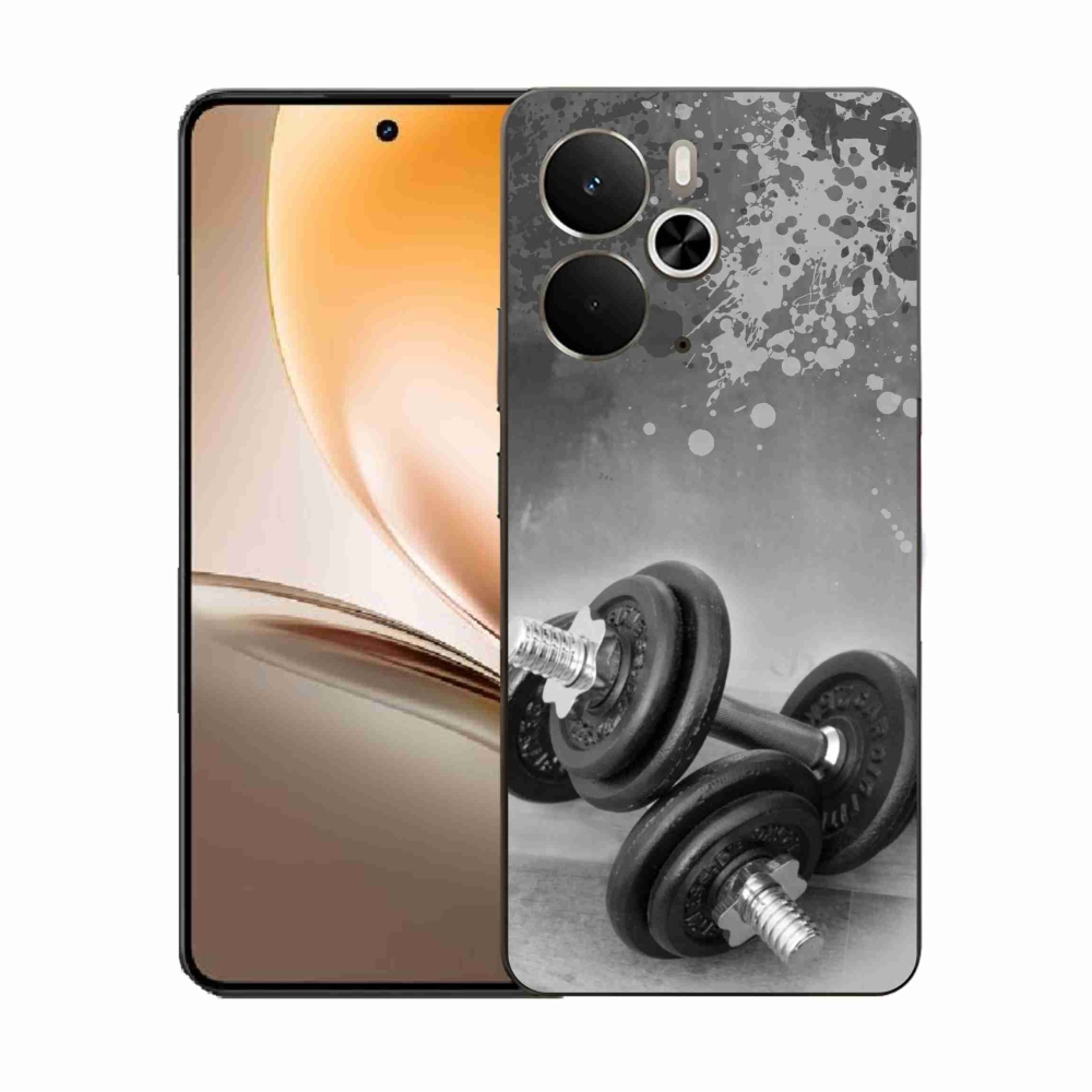 Gelový kryt mmCase na Realme 14 5G - činky 1