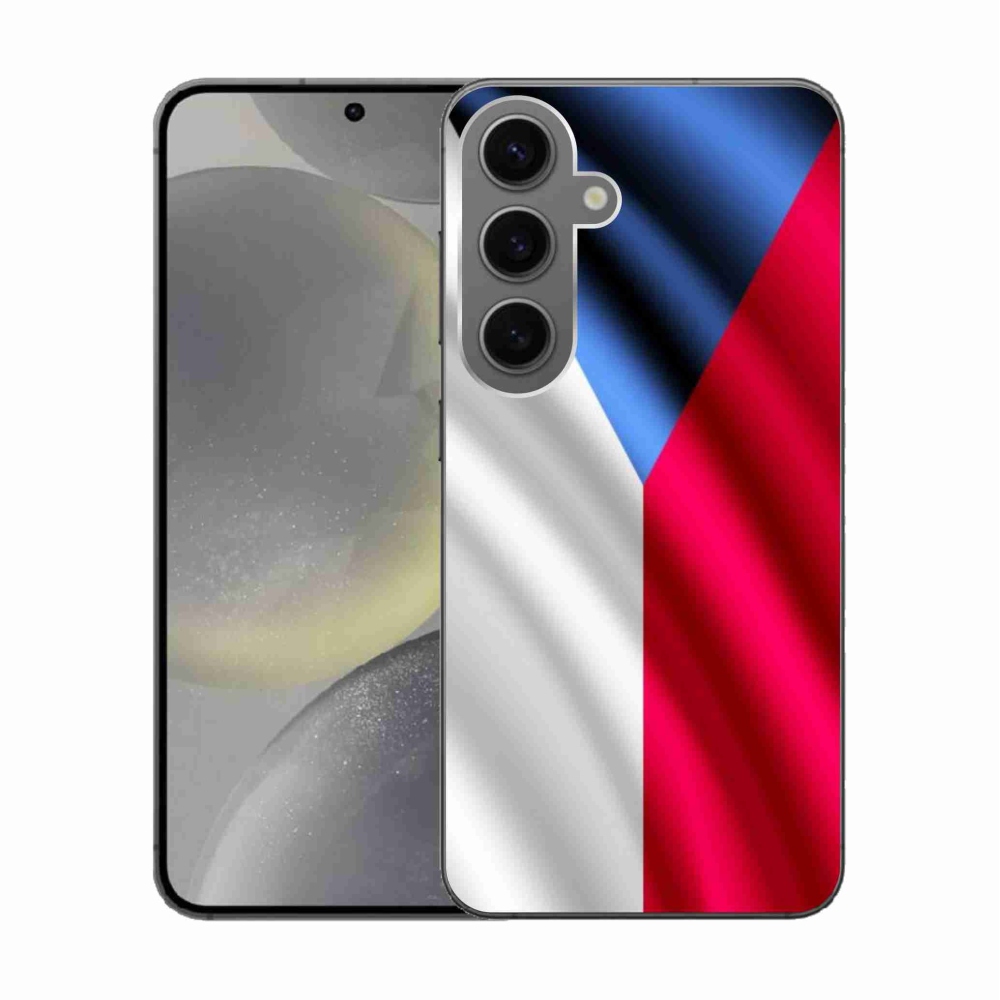 Gelový kryt mmCase na Samsung Galaxy S24 - česká vlajka