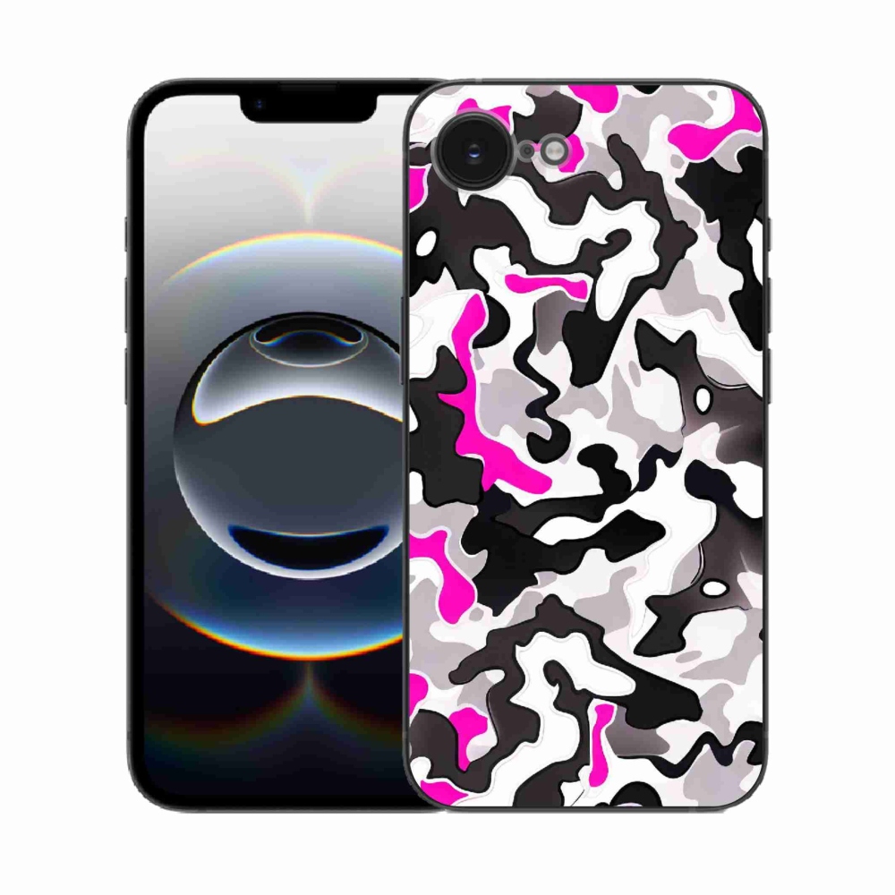 Gelový kryt mmCase na iPhone 16e - maskáčový vzor 5