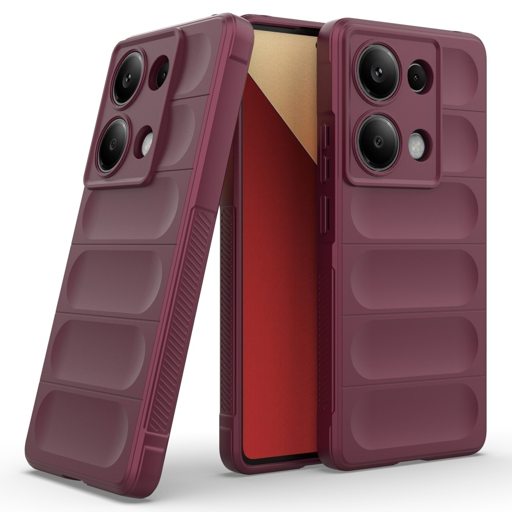 Rugg odolný gelový obal na Xiaomi Redmi Note 13 Pro 4G/Poco M6 Pro - vínový