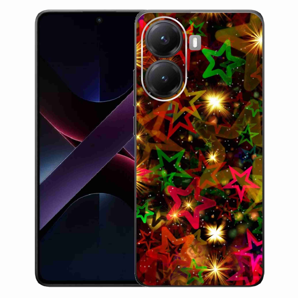 Gelový kryt mmCase na Xiaomi Poco X7 Pro 5G - barevné hvězdičky