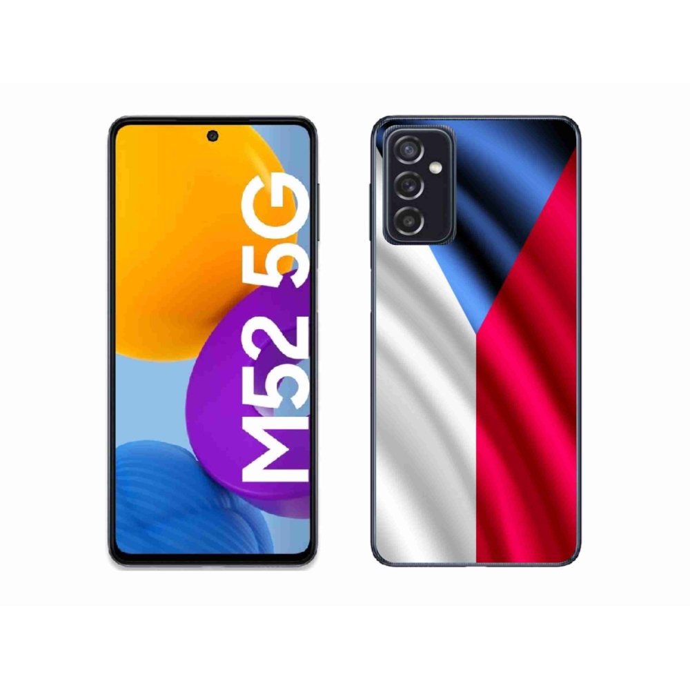 Gelový kryt mmCase na mobil Samsung Galaxy M52 5G - česká vlajka