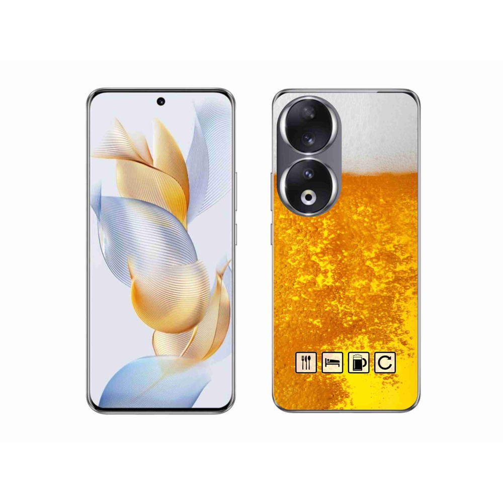 Gelový kryt mmCase na Honor 90 - pivní motiv 3