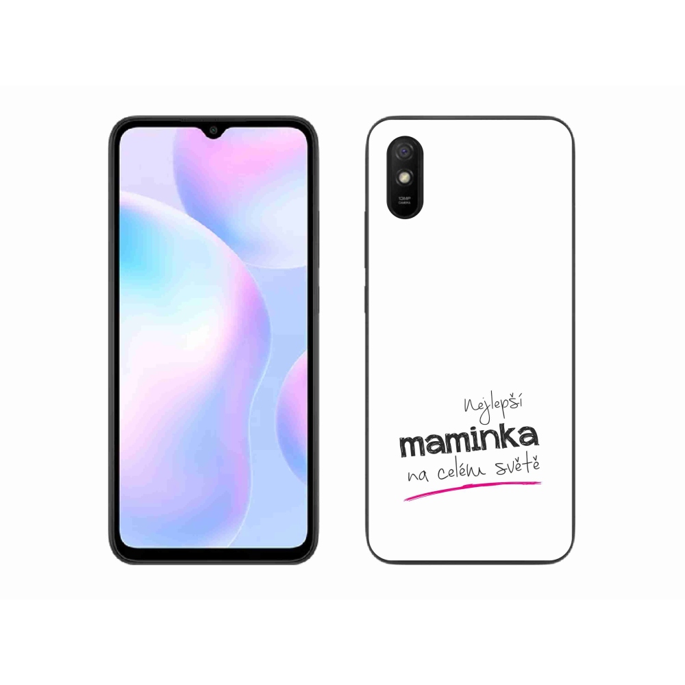 Gelový kryt mmCase na Xiaomi Redmi 9AT - nejlepší maminka 4 bílé pozadí