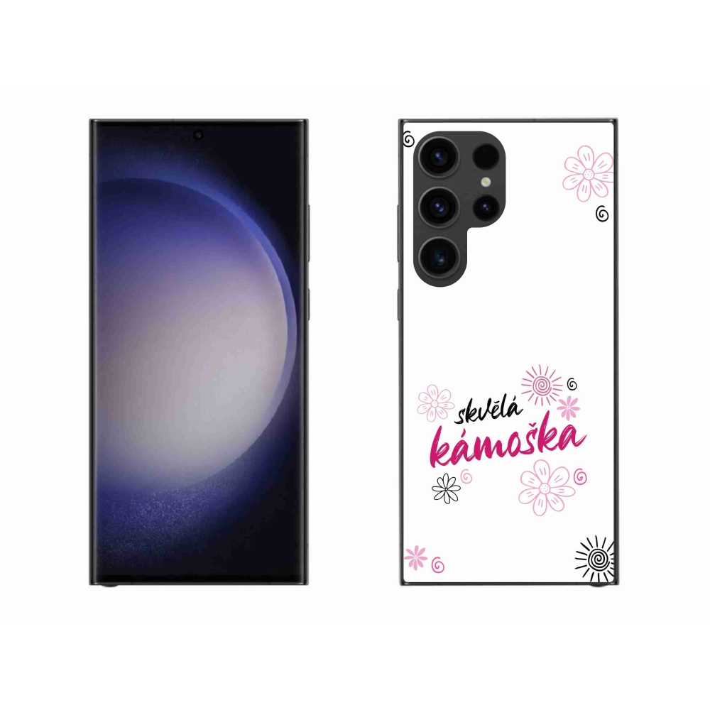 Gelový kryt mmCase na Samsung Galaxy S23 Ultra 5G - skvělá kámoška bílé pozadí