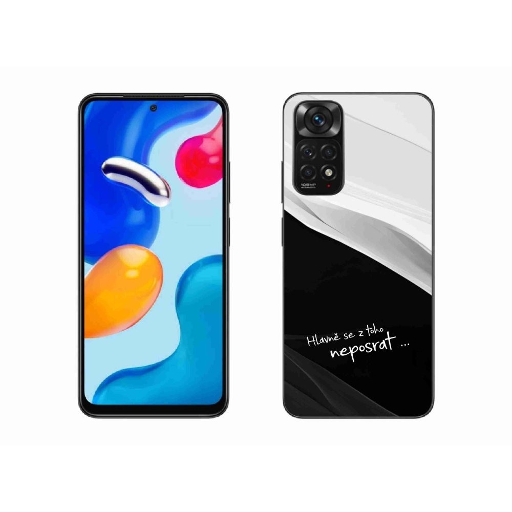 Gelový kryt mmCase na Xiaomi Redmi Note 11 4G - vtipný text 13 černobílé pozadí