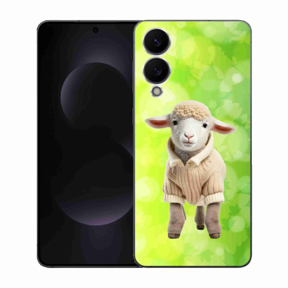 Gelový kryt mmCase na Samsung Galaxy S25 Edge - jehně ve svetru
