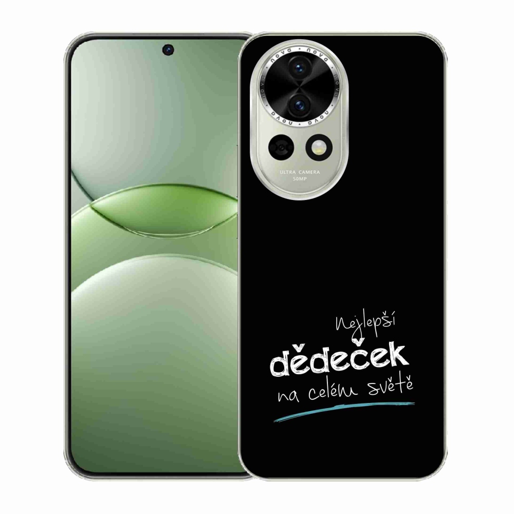 Gelový kryt mmCase na Huawei Nova 13 5G - nejlepší dědeček 3 černé pozadí