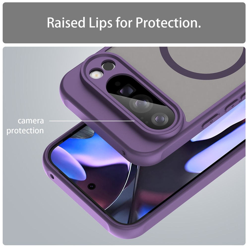 Case matný gelový obal s MagSafe na Google Pixel 10 Pro XL - fialový
