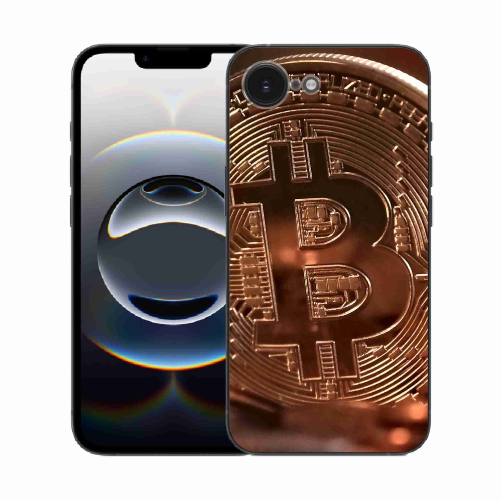 Gelový kryt mmCase na iPhone 16e - bitcoin