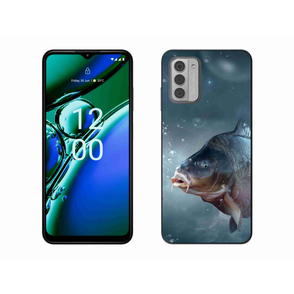 Gelový kryt mmCase na Nokia G42 - kapr a bublinky