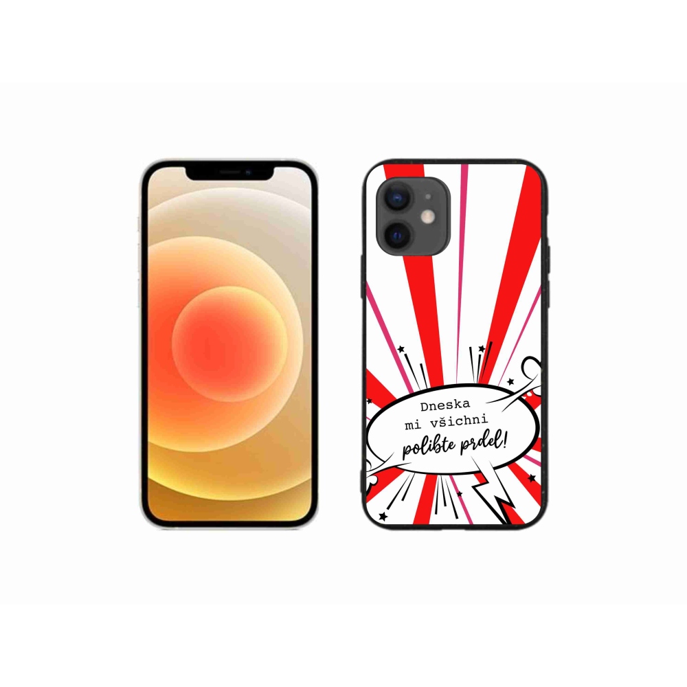 Gelový kryt mmCase na iPhone 12 mini - vtipný text 15 bílé pozadí