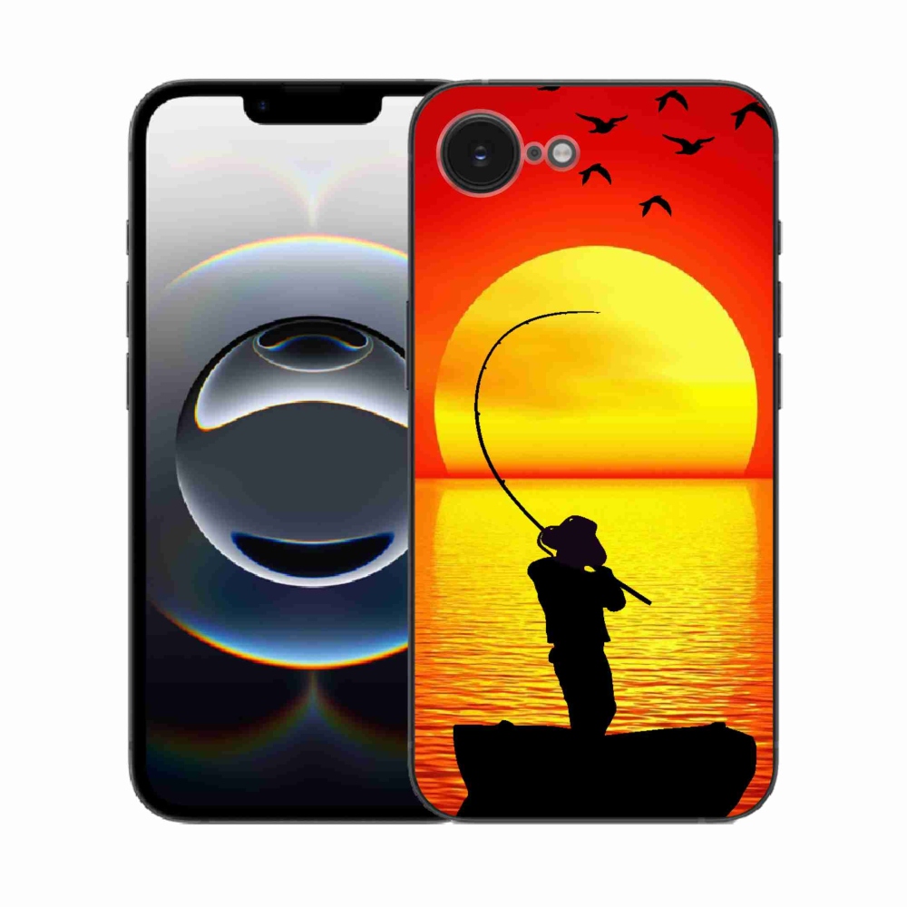 Gelový kryt mmCase na iPhone 16e - rybaření