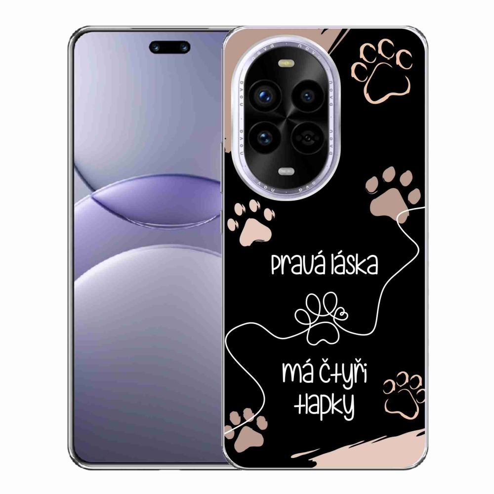 Gelový kryt mmCase na Huawei Nova 13 Pro 5G - psí motiv 1 černé pozadí