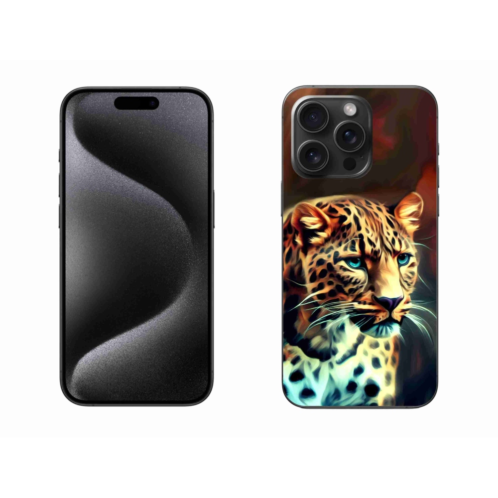 Gelový kryt mmCase na iPhone 15 Pro Max - leopard