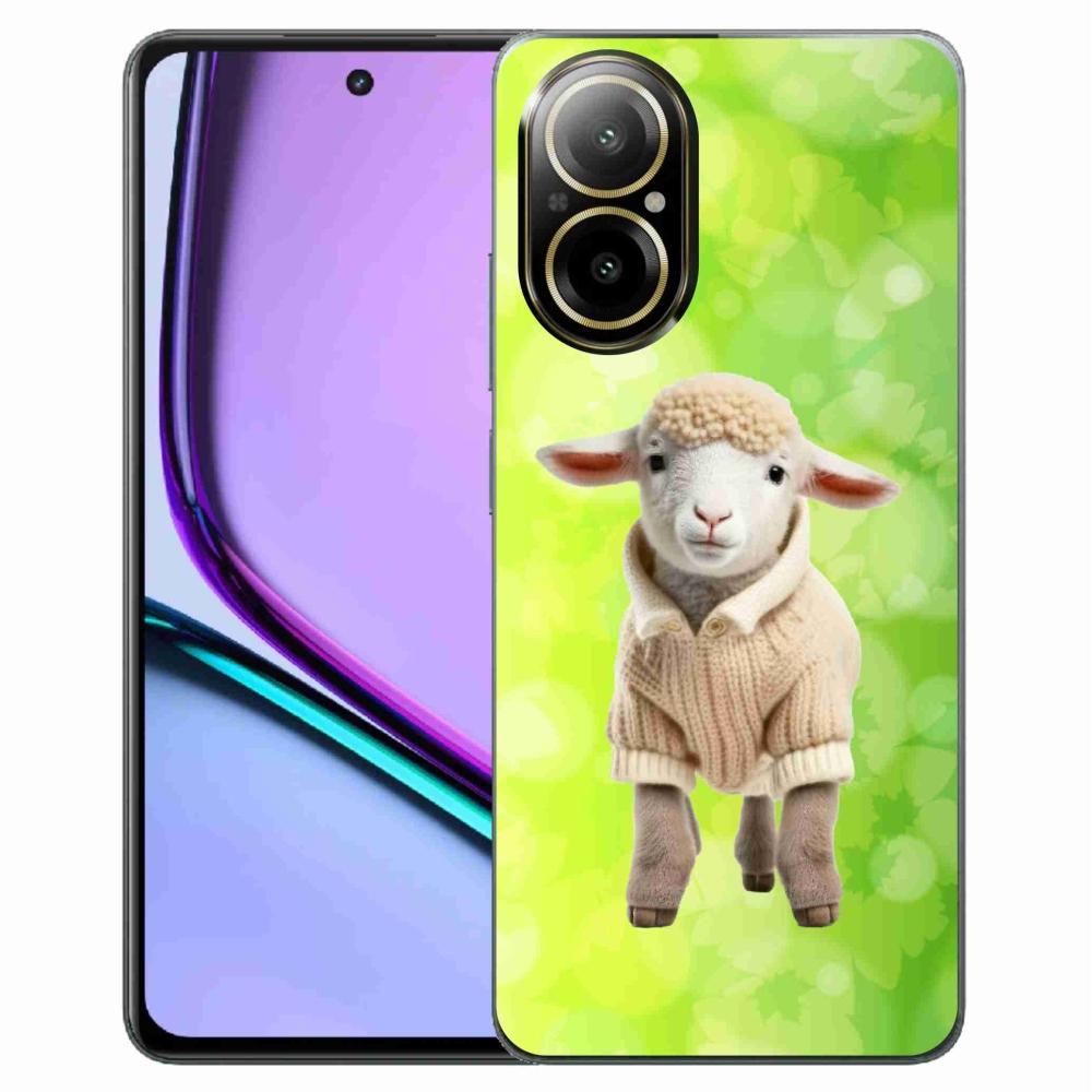 Gelový kryt mmCase na Realme C67 - jehně ve svetru