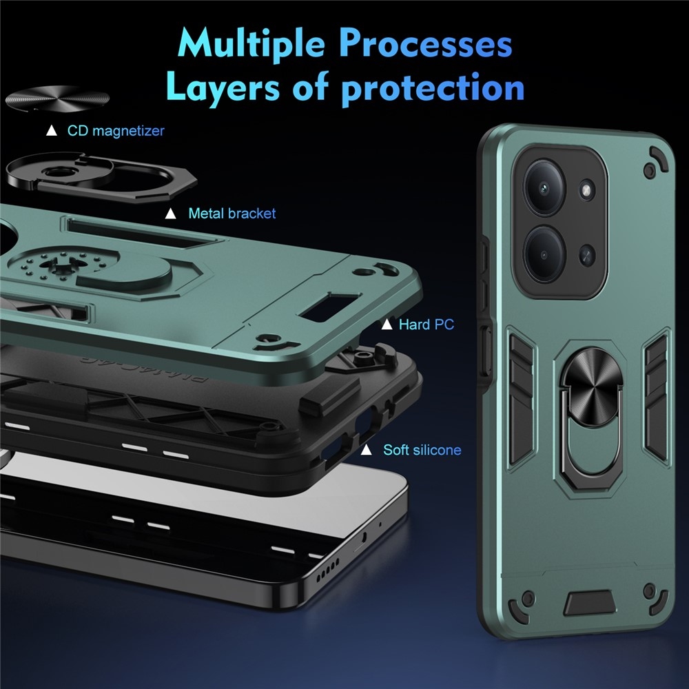 Defend odolný kryt na Xiaomi Redmi 15C 4G (171mm)/Poco C85 4G (171mm) - zelený