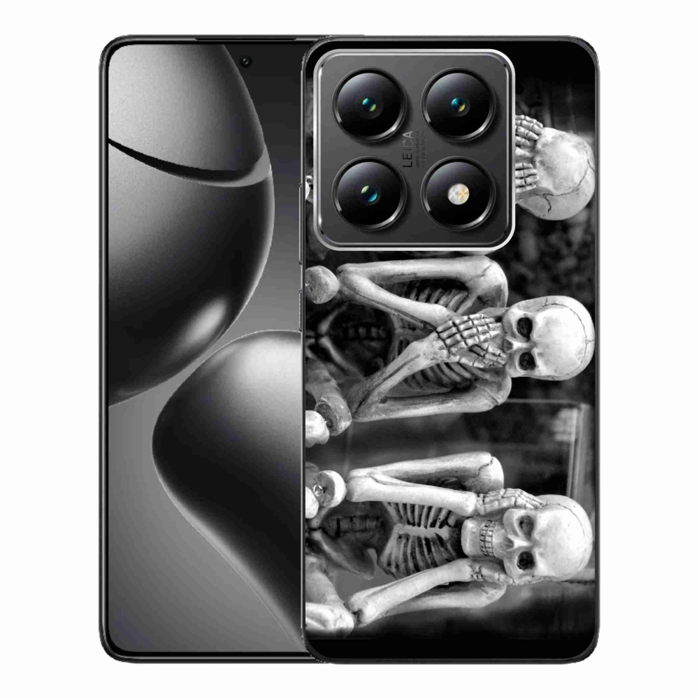Gelový kryt mmCase na Xiaomi 14T Pro - kostlivci