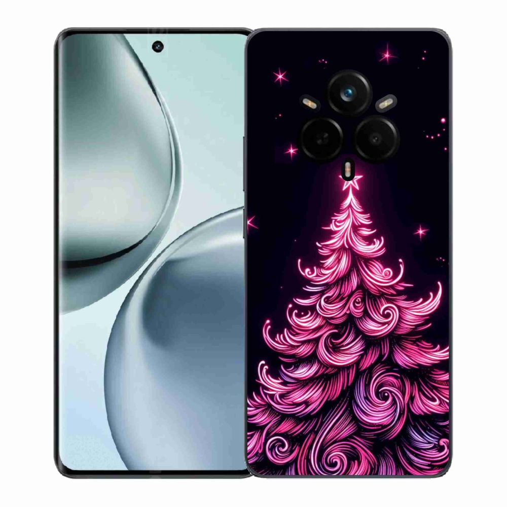 Gelový kryt mmCase na Realme 14 Pro 5G - neonový vánoční stromek 2