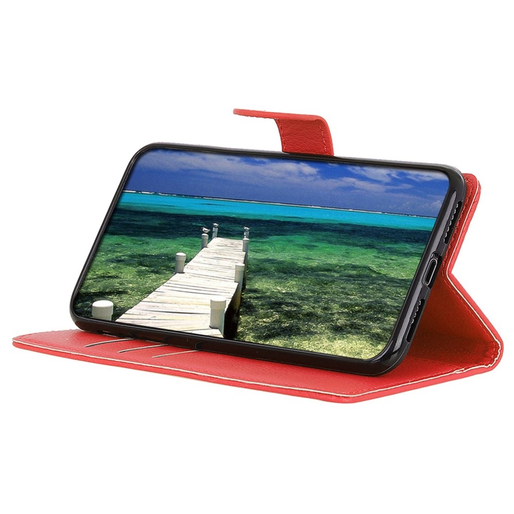 Litchie knížkové pouzdro na Xiaomi Poco C65/Redmi 13C 4G/5G - červené