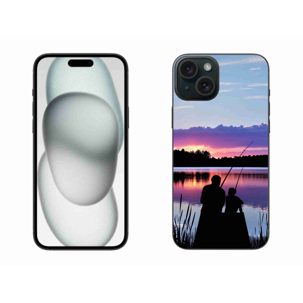 Gelový kryt mmCase na iPhone 15 Plus - rybaření 2