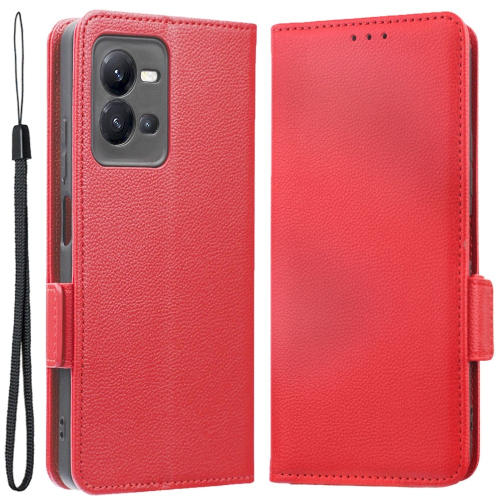 Wallet knížkové pouzdro na Vivo X80 Lite - červené