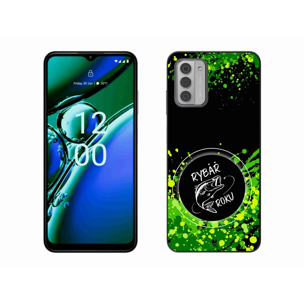 Gelový kryt mmCase na Nokia G42 - rybář roku černé pozadí