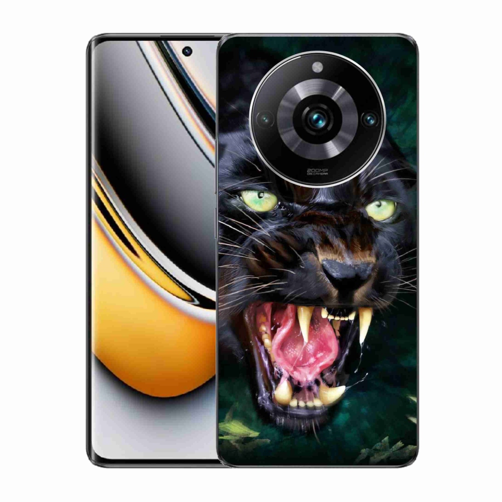 Gelový kryt mmCase na Realme 11 Pro/11 Pro+ - rozzuřený černý panter