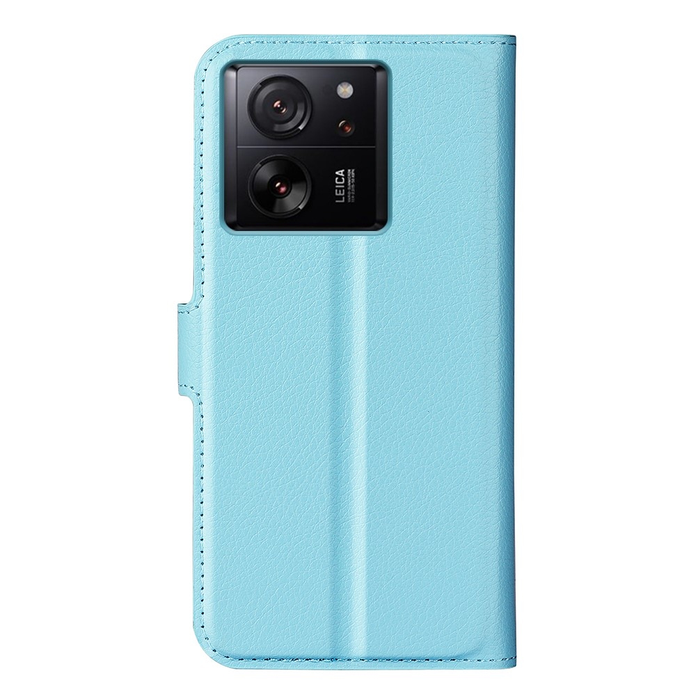 Litchi knížkové pouzdro na Xiaomi 13T/13T Pro - modré