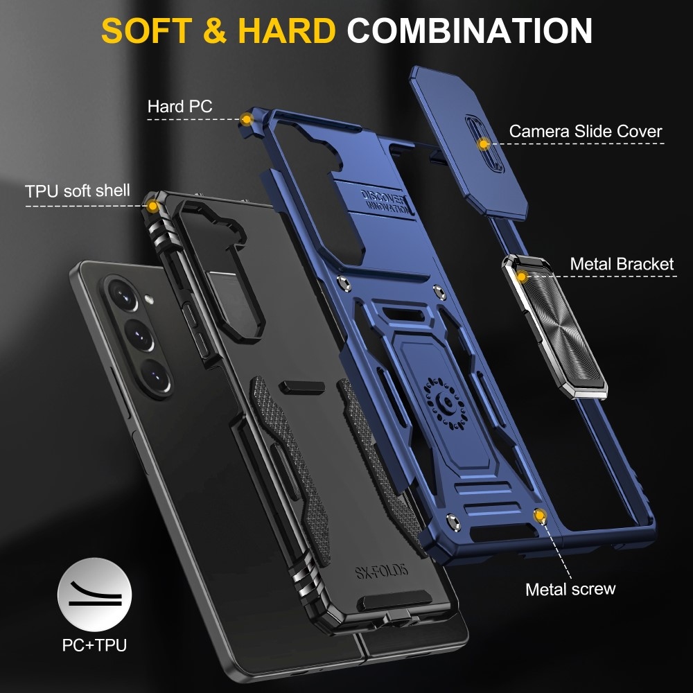 Slide odolný kryt na Samsung Galaxy Z Fold6 5G - modrý