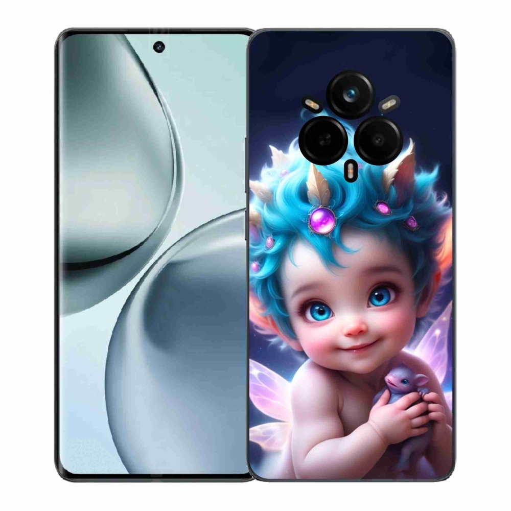 Gelový kryt mmCase na Realme 14 Pro+ 5G - dítě s motýlími křídly