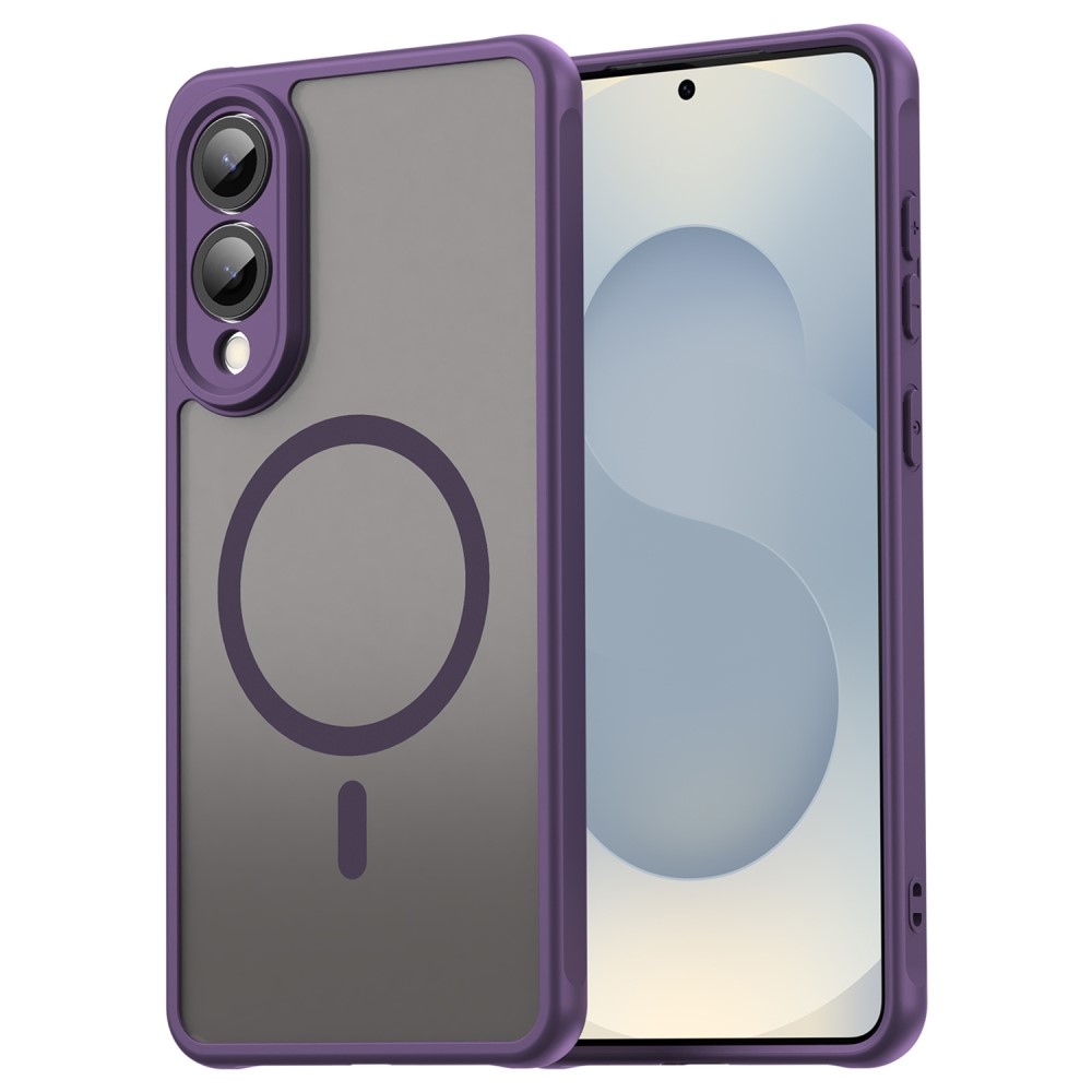 Case matný gelový obal s MagSafe na Samsung Galaxy S25 Edge - fialový