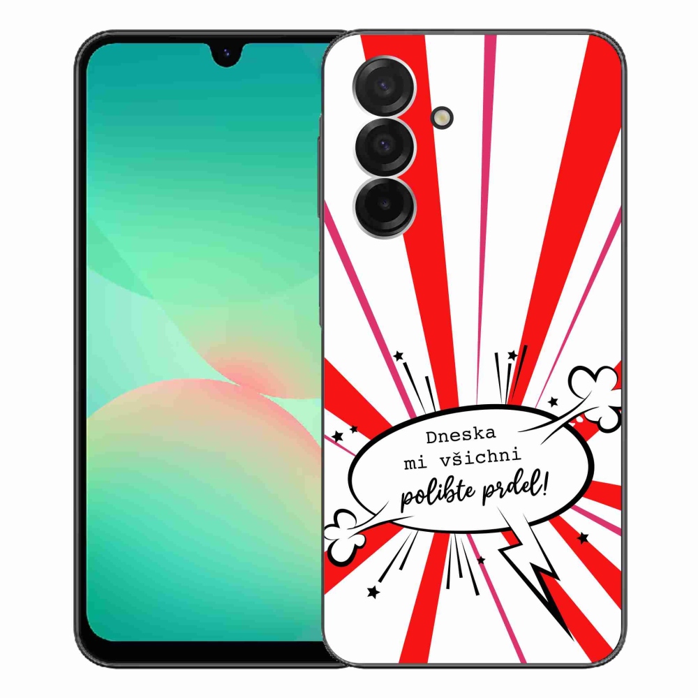 Gelový kryt mmCase na Samsung Galaxy A26 5G - vtipný text 15 bílé pozadí