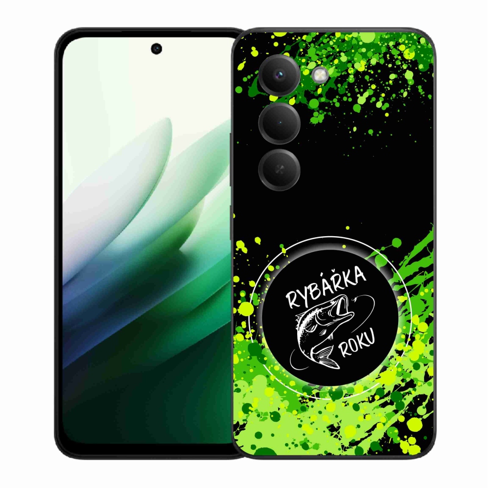 Gelový kryt mmCase na Xiaomi Redmi 15 5G - rybářka roku černé pozadí
