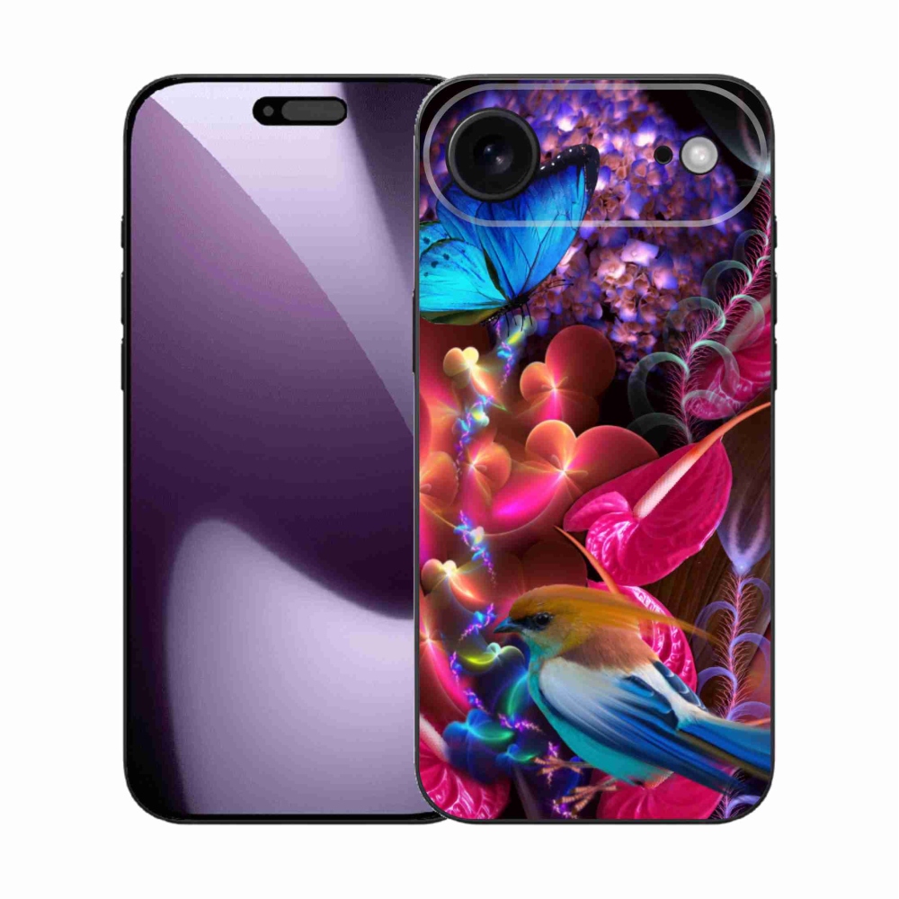 Gelový kryt mmCase na iPhone 17 Air - barevné květiny