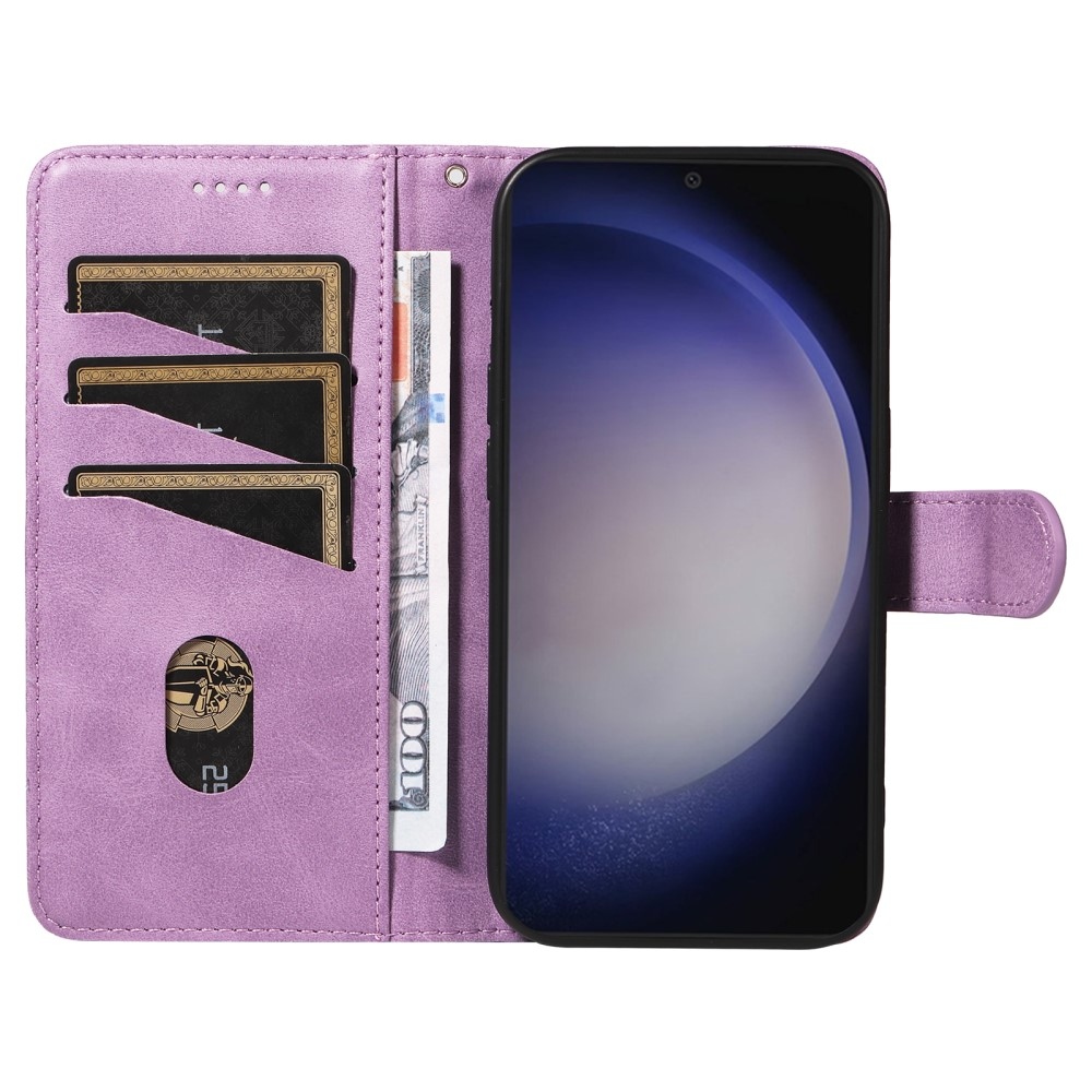 T-Shape knížkové pouzdro na Samsung Galaxy S24+/S25+ - světlefialové