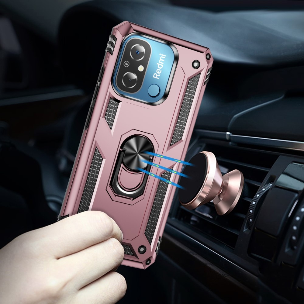 Ring odolný kryt na Xiaomi Redmi 12C - růžovozlatý