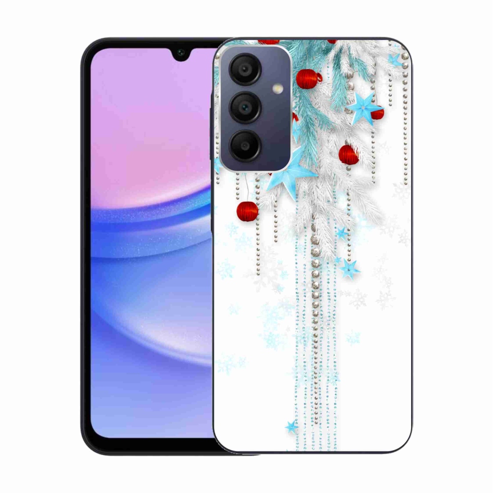 Gelový kryt mmCase na Samsung Galaxy A15 4G/5G - vánoční ozdoby