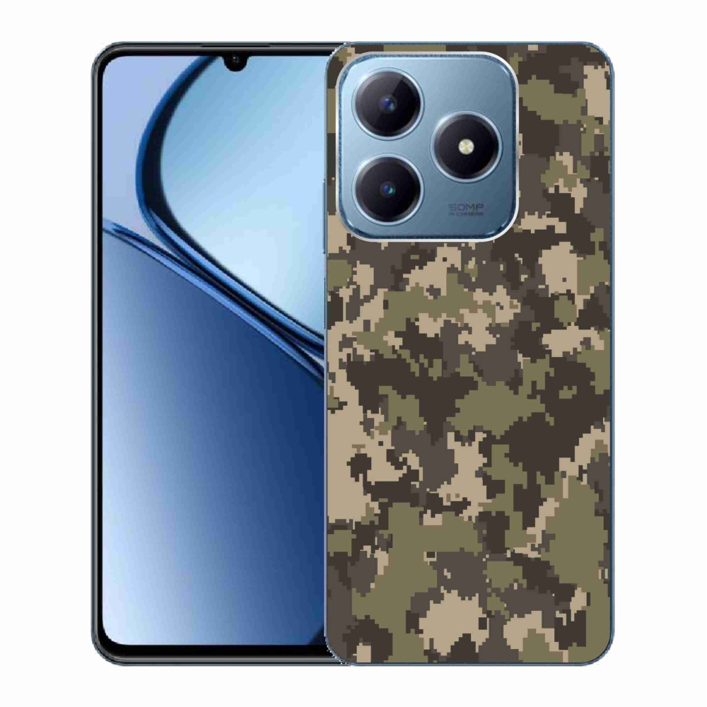 Gelový kryt mmCase na Realme C63 - maskáčový vzor 12