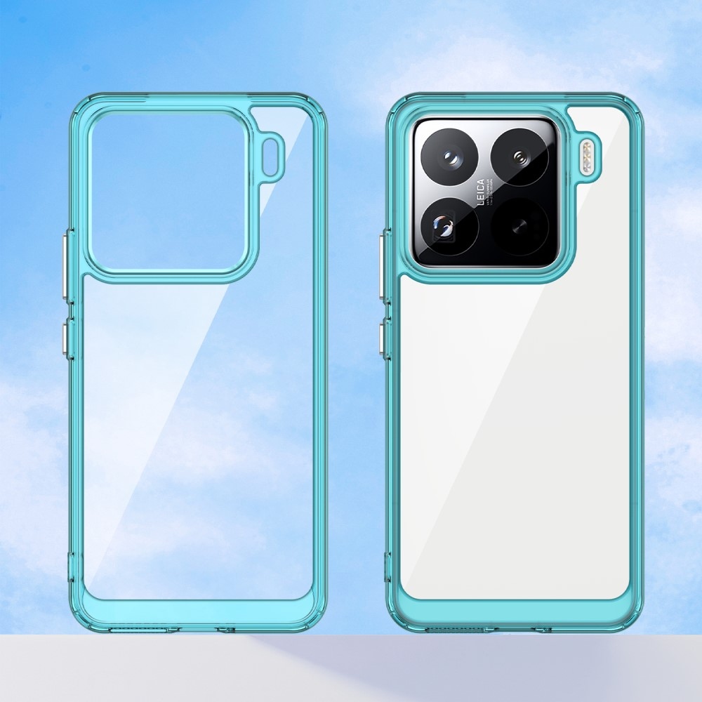 Gelový obal s pevnými zády na Xiaomi 15 Pro - světlemodrý