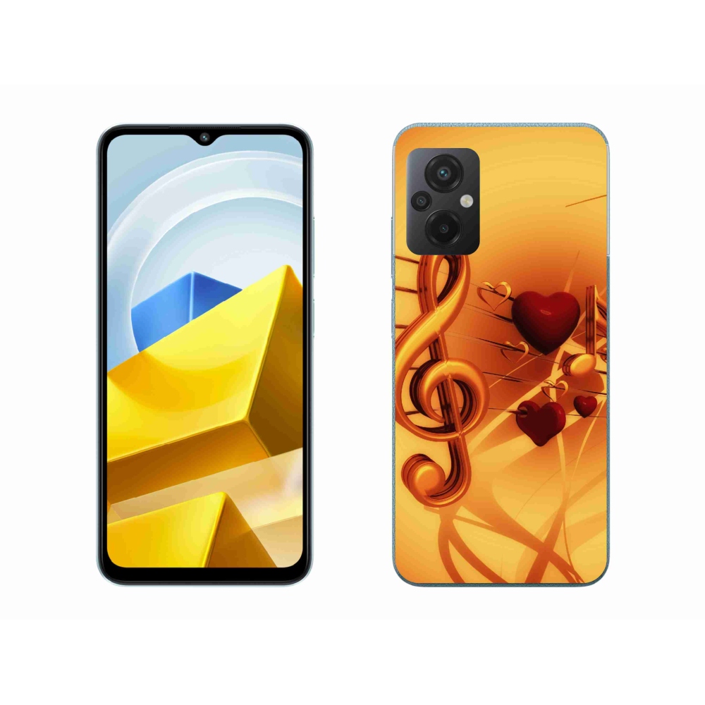 Gelový kryt mmCase na Xiaomi Poco M5 4G - noty