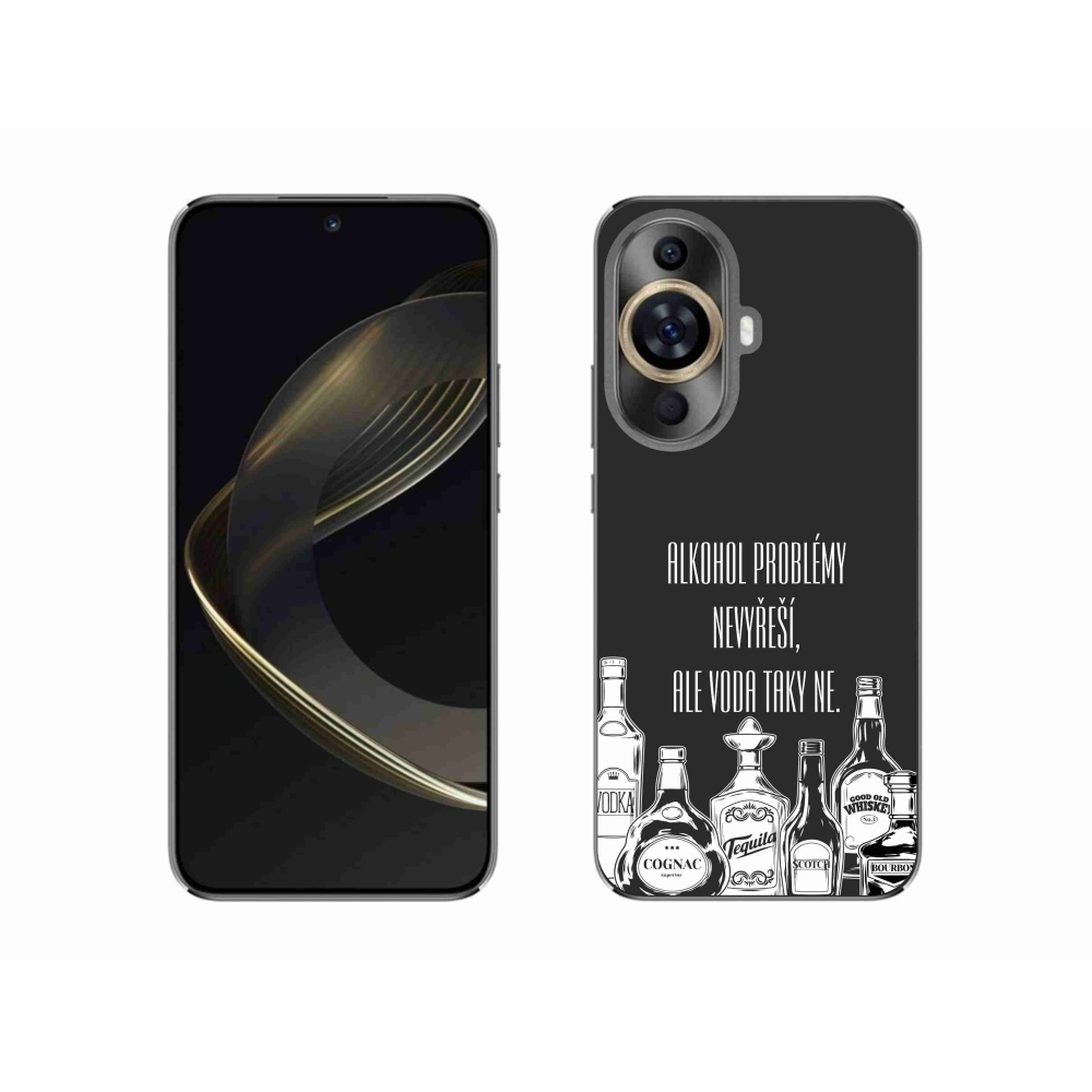 Gelový kryt mmCase na Huawei Nova 11 - vtipný text černé pozadí