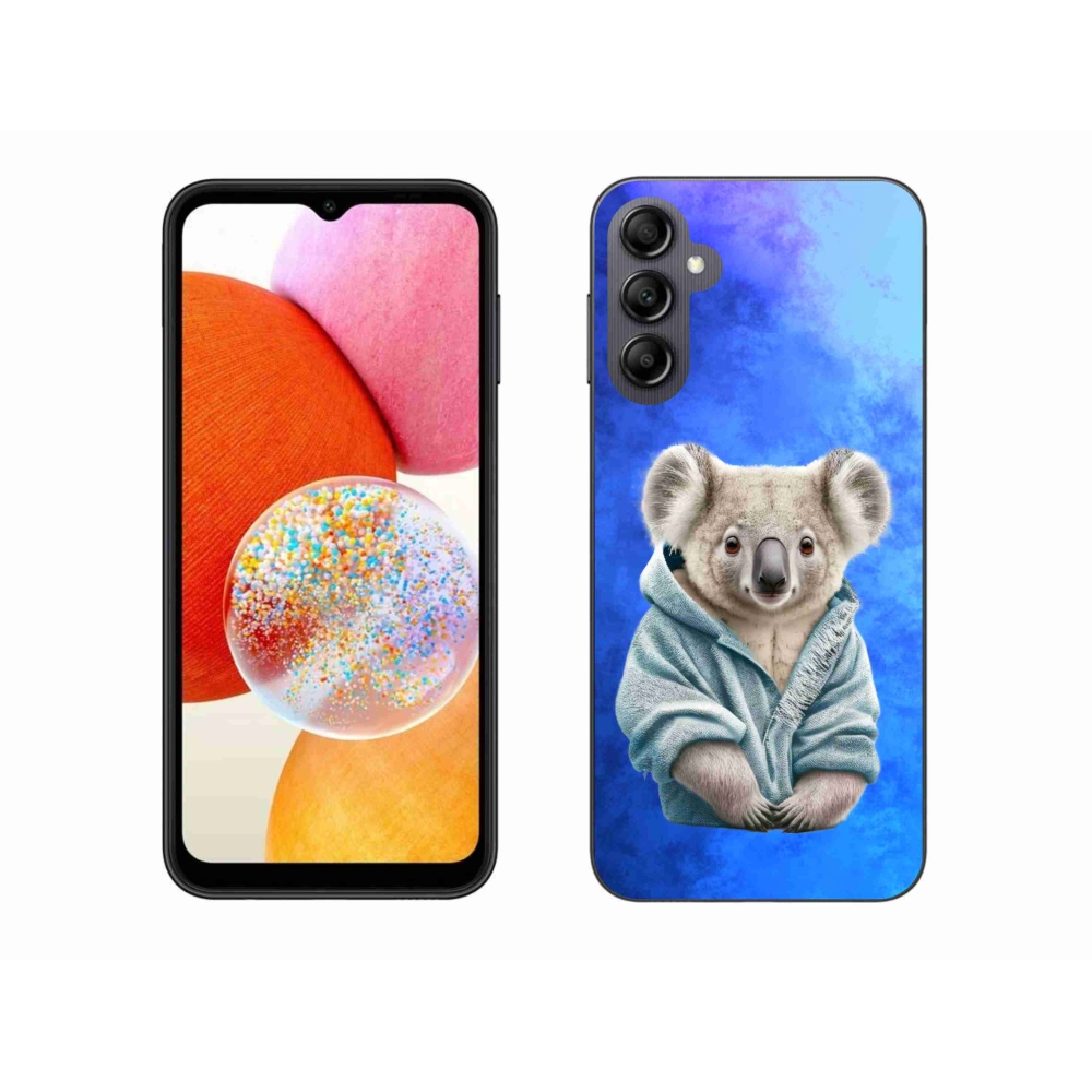 Gelový kryt mmCase na Samsung Galaxy A14 4G/5G - koala ve svetru