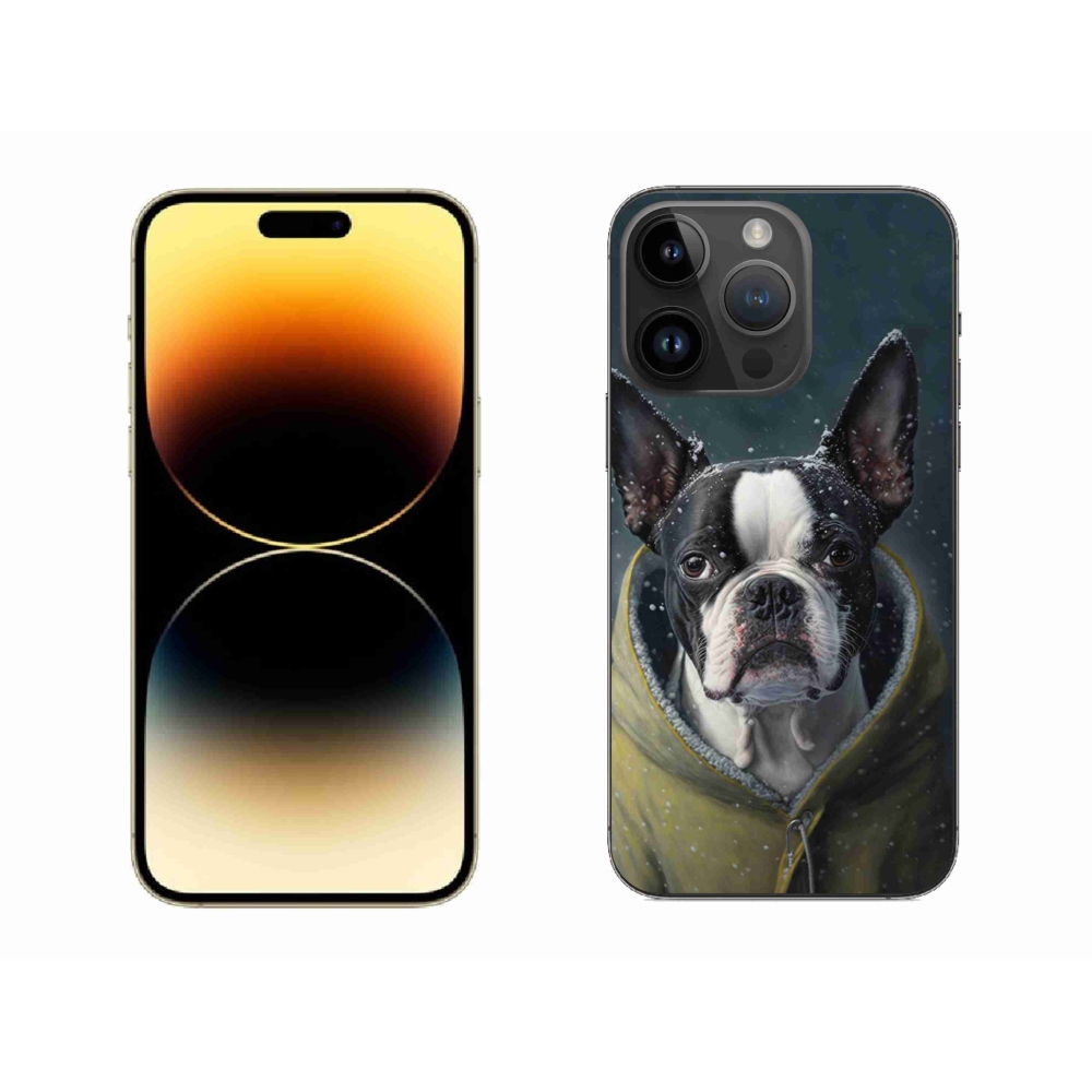 Gelový kryt mmCase na iPhone 14 Pro Max - buldoček