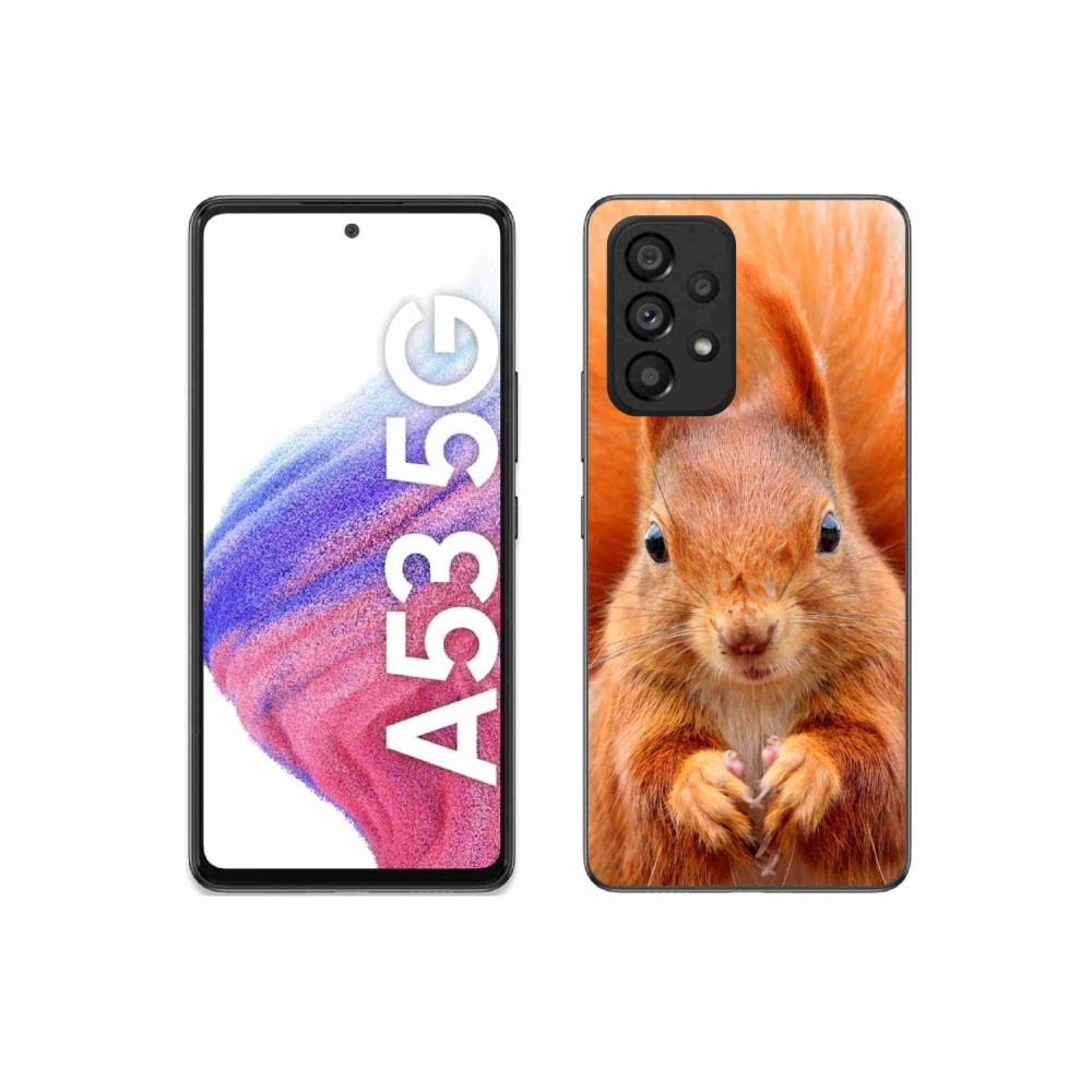 Gelový kryt mmCase na Samsung Galaxy A53 5G - veverka
