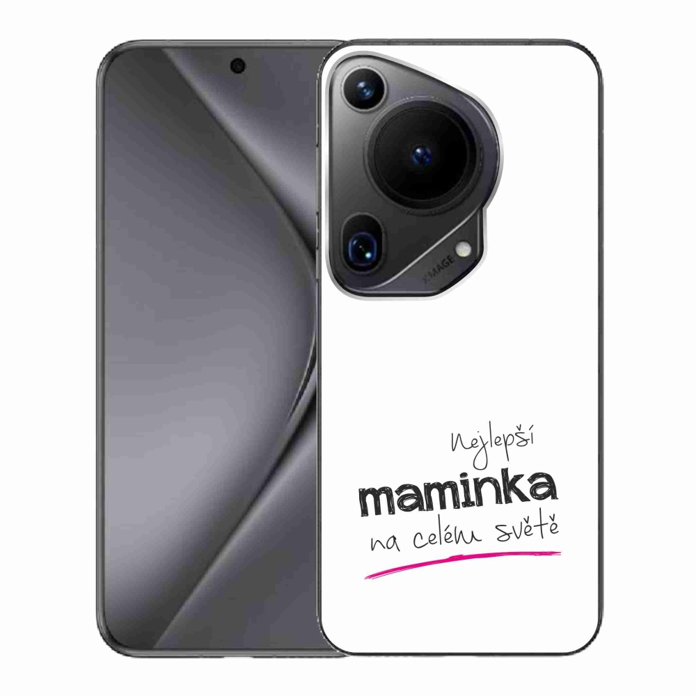 Gelový kryt mmCase na Huawei Pura 70 Ultra - nejlepší maminka 4 bílé pozadí