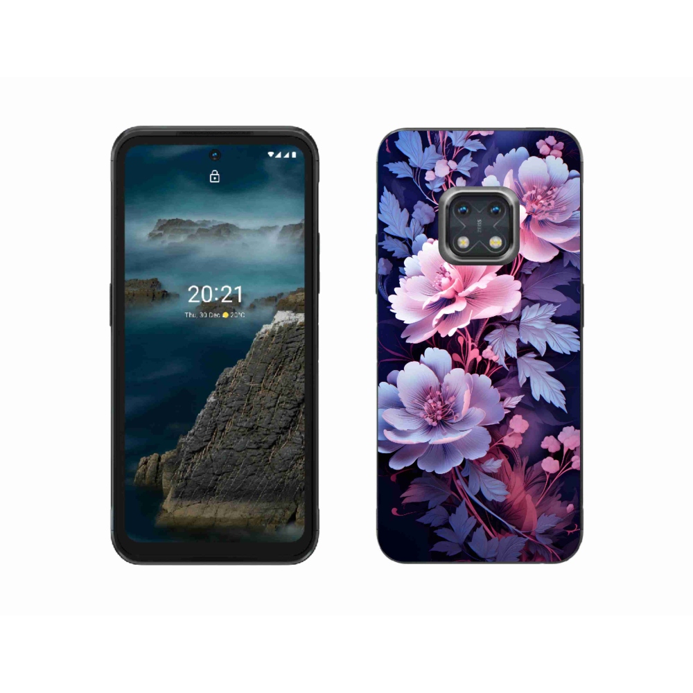 Gelový kryt mmCase na Nokia XR20 - květiny 11