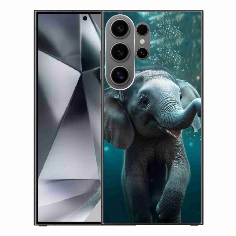 Gelový kryt mmCase na Samsung Galaxy S24 Ultra - slůně pod vodou