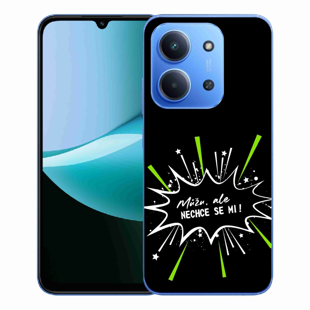 Gelový kryt mmCase na Xiaomi Redmi 15C 4G/5G (173mm) - vtipný text 11 černé pozadí