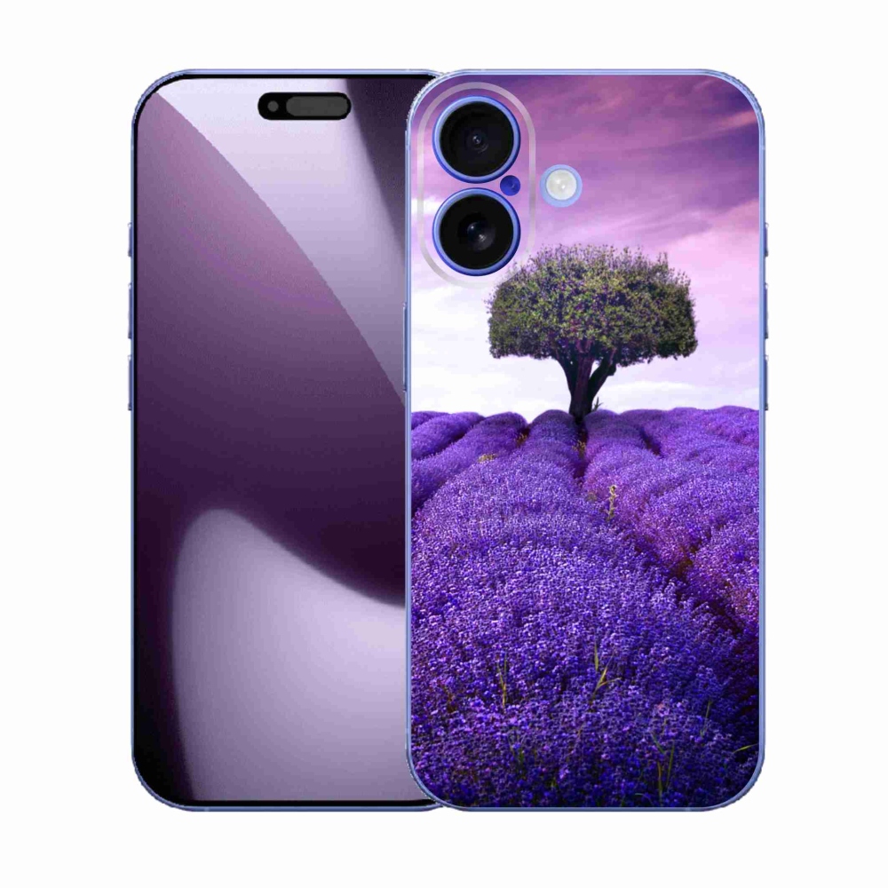 Gelový kryt mmCase na iPhone 17 - levandulová louka